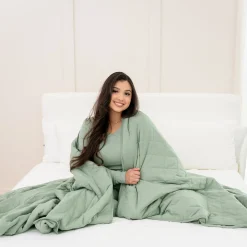 Best Kyte Baby Adult Quilted Blanket in 2.5 Thyme
