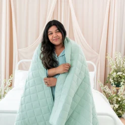 Clearance Kyte Baby Adult Quilted Blanket in 3.5 Sage