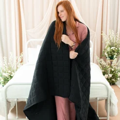 Kyte Baby Adult Quilted Blanket in 3.5 Midnight