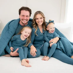 Best Kyte Baby Adult Quilted Blanket in 2.5 Atlantic