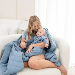 Outlet Kyte Baby Adult Quilted Blanket in 2.5 Slate