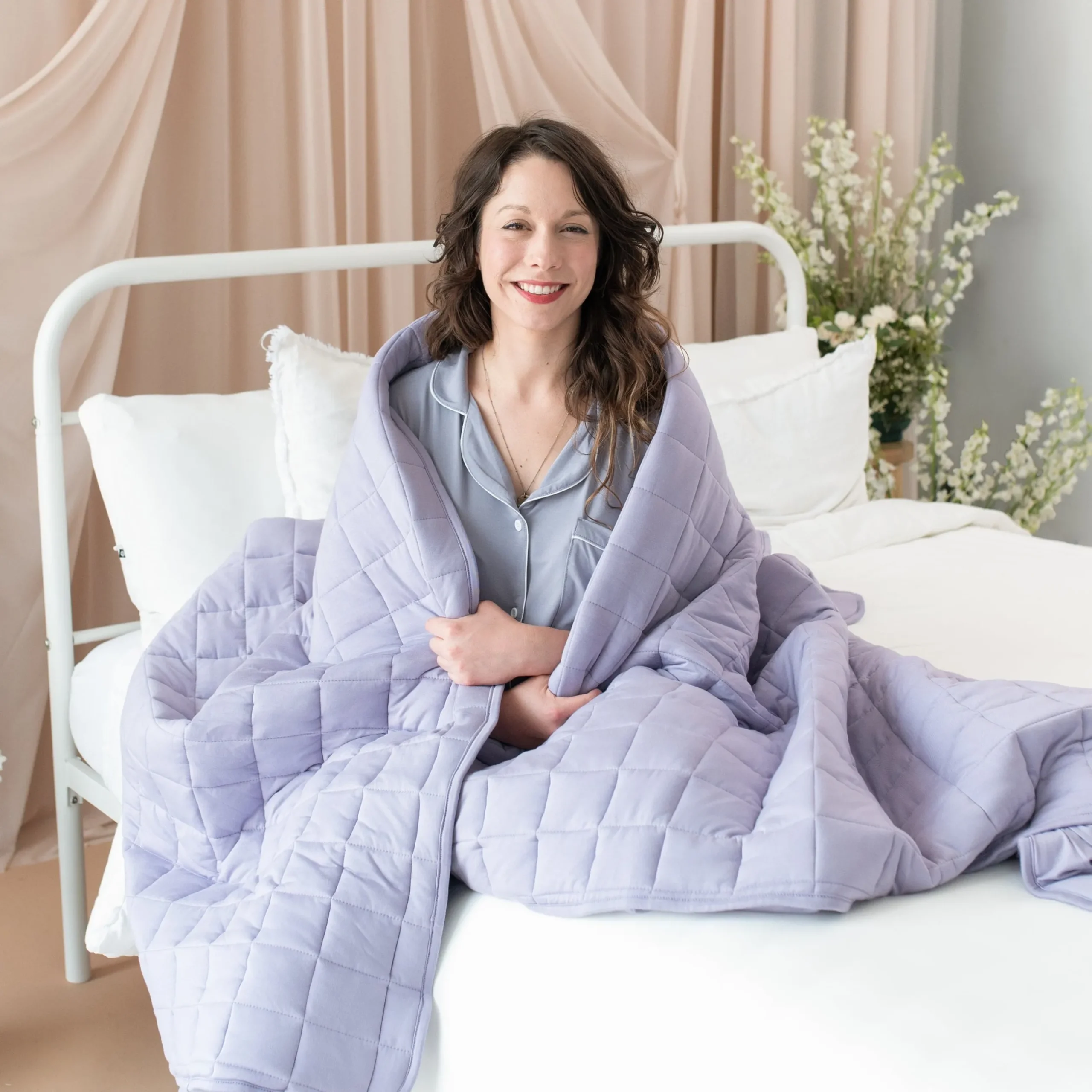 Sale Kyte Baby Adult Quilted Blanket in 3.5 Taro