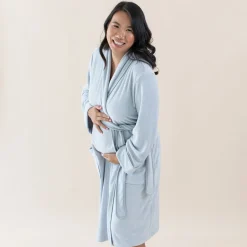 Clearance Kyte Baby Adult Robe in Storm