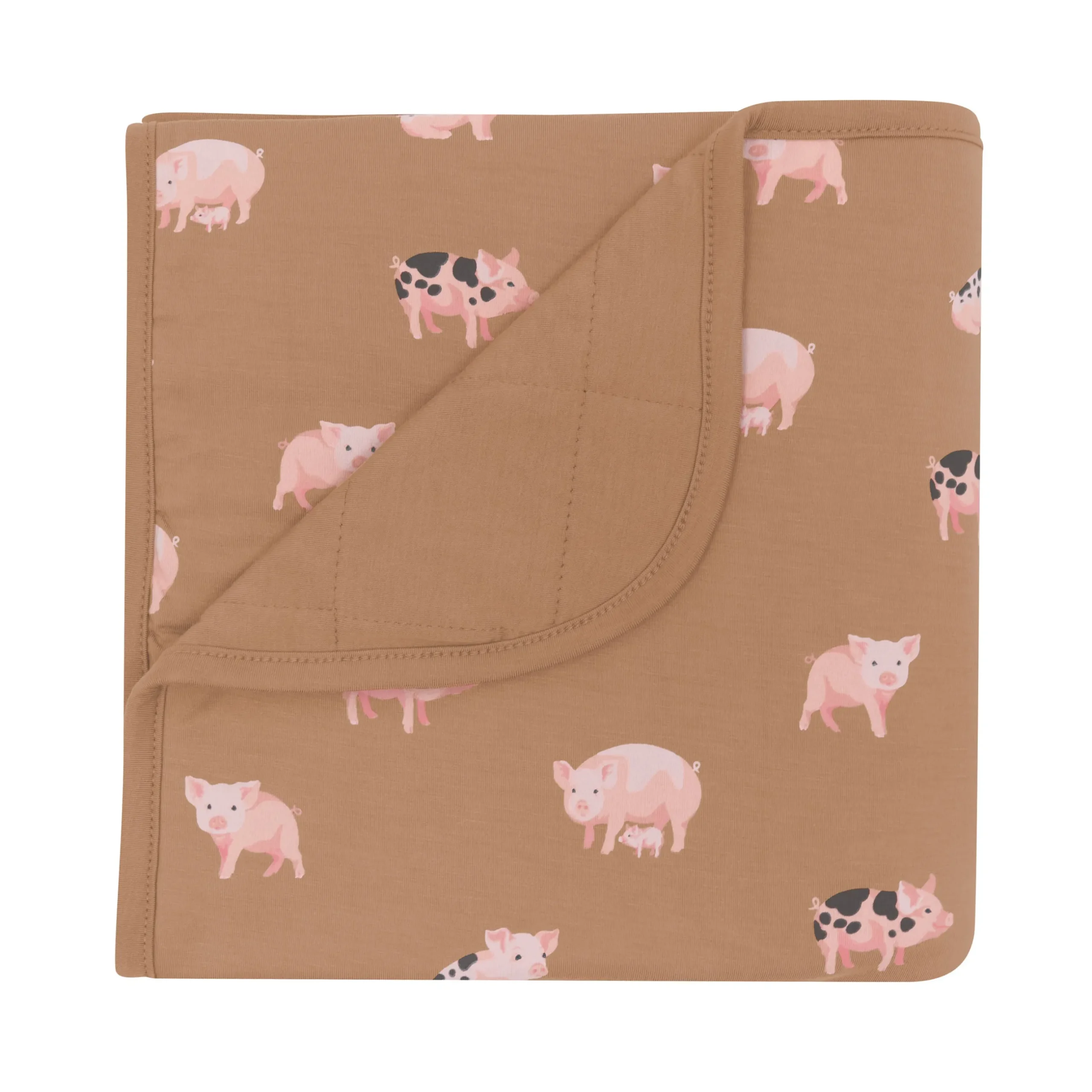 New Kyte Baby Baby Blanket in Pig 1.0