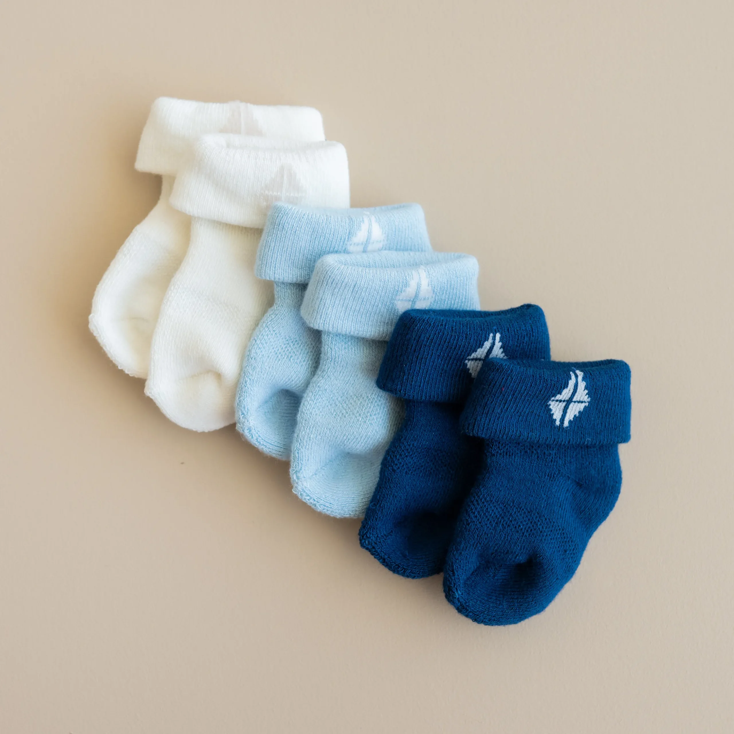 Best Kyte Baby Baby 3-Pack Socks in Cool Cool Set: Cloud/Stream/Tahoe