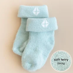 New Kyte Baby Baby 3-Pack Socks in Neutral Neutral Set: Cloud/Oat/Sage