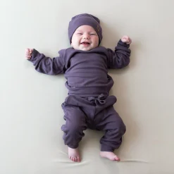 Hot Kyte Baby Bamboo Jersey Beanie in Currant