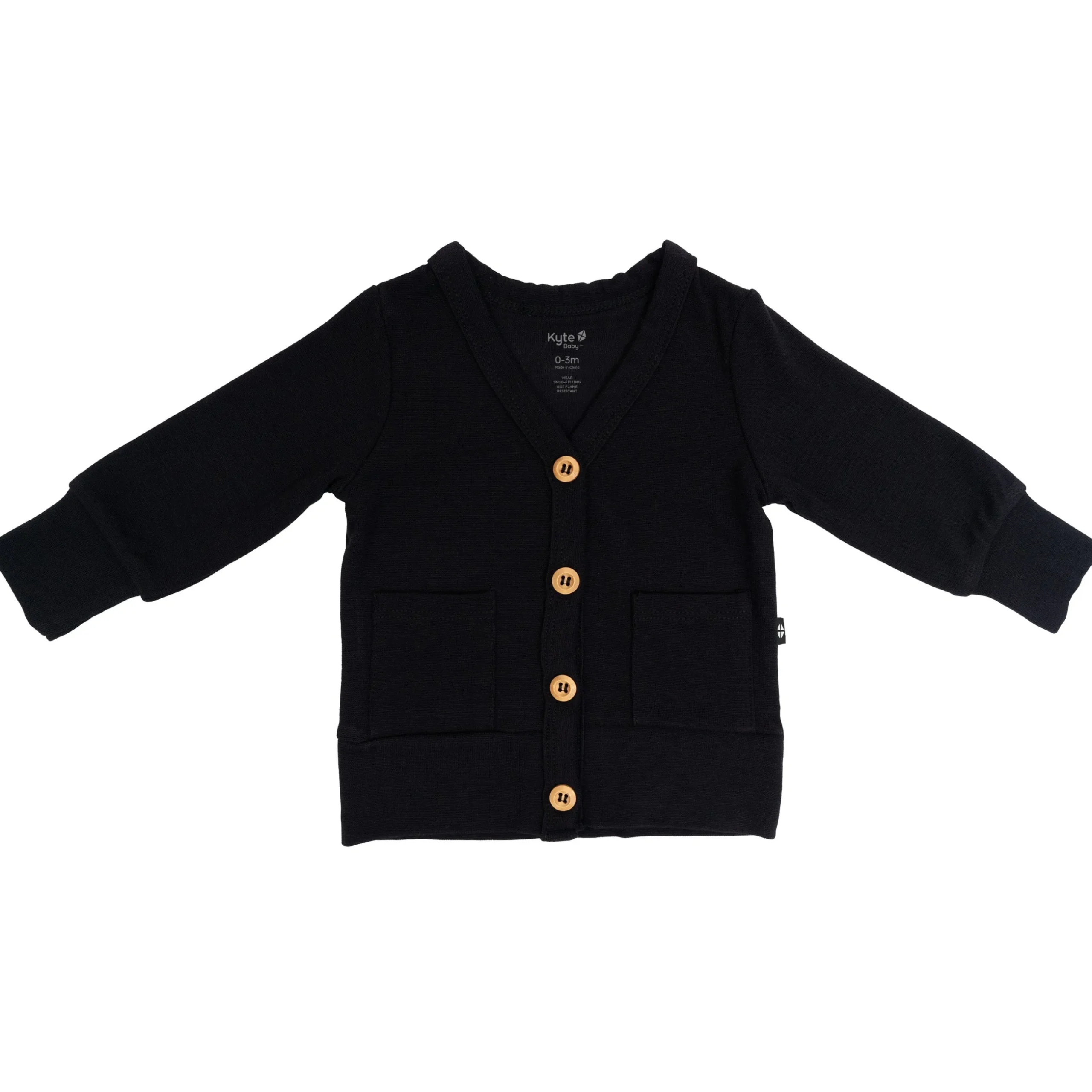 Outlet Kyte Baby Bamboo Jersey Cardigan in Midnight
