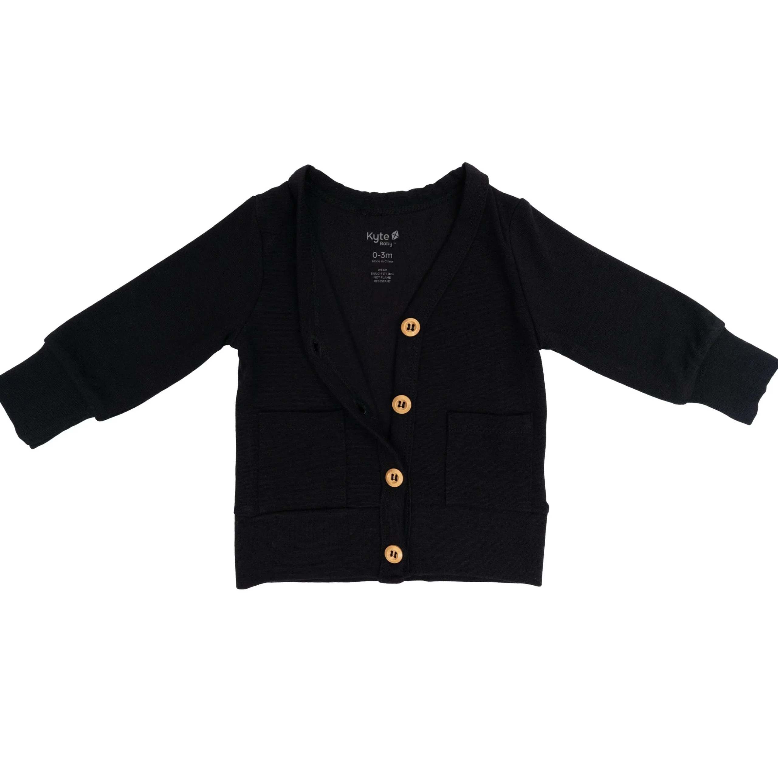 Outlet Kyte Baby Bamboo Jersey Cardigan in Midnight