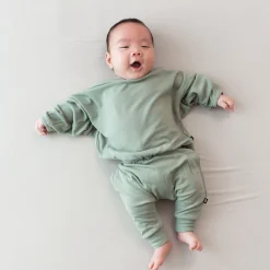 Kyte Baby Bamboo Jersey Harem Pants in Thyme