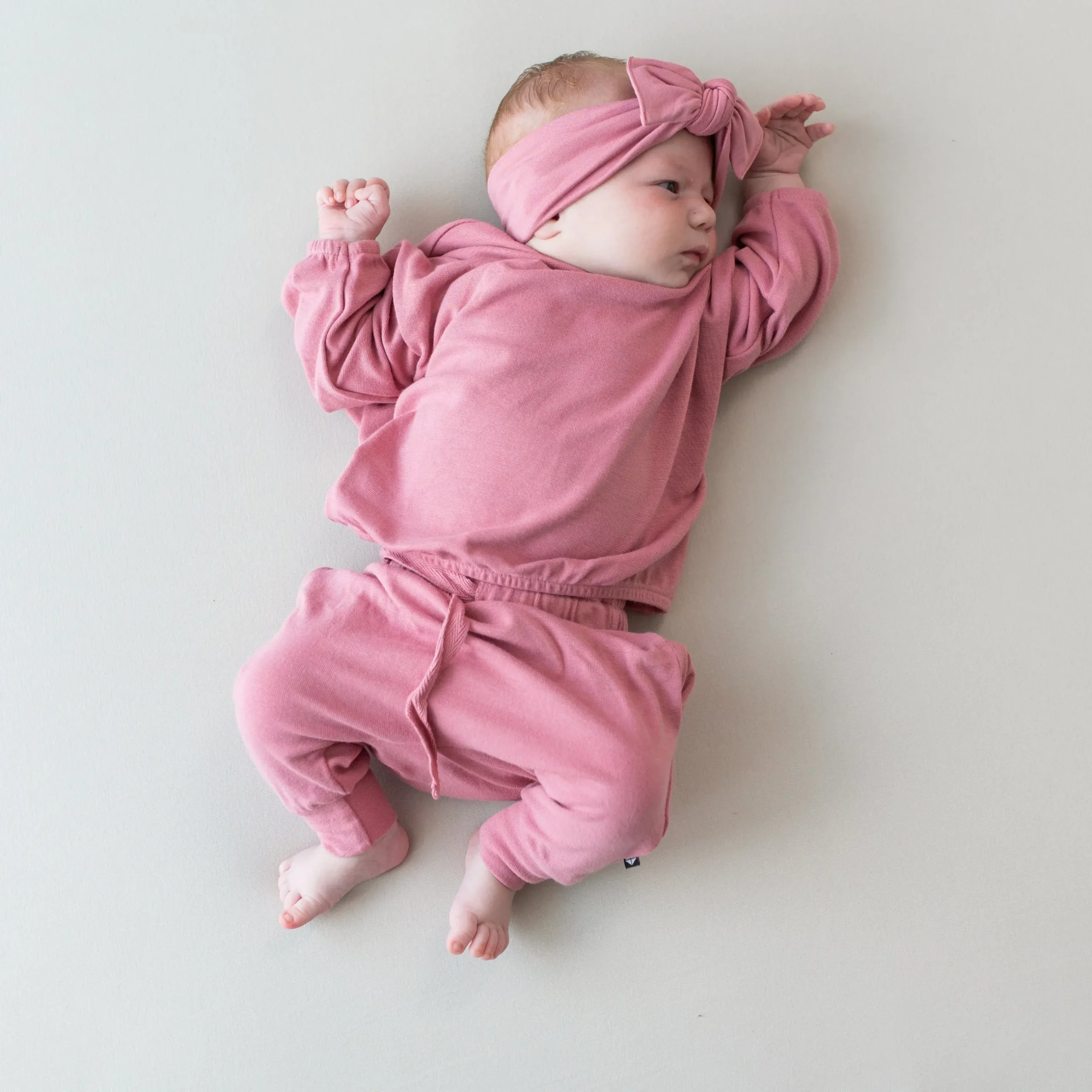 Clearance Kyte Baby Bamboo Jersey Harem Pants in Apple Blossom