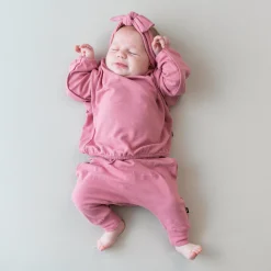Clearance Kyte Baby Bamboo Jersey Harem Pants in Apple Blossom