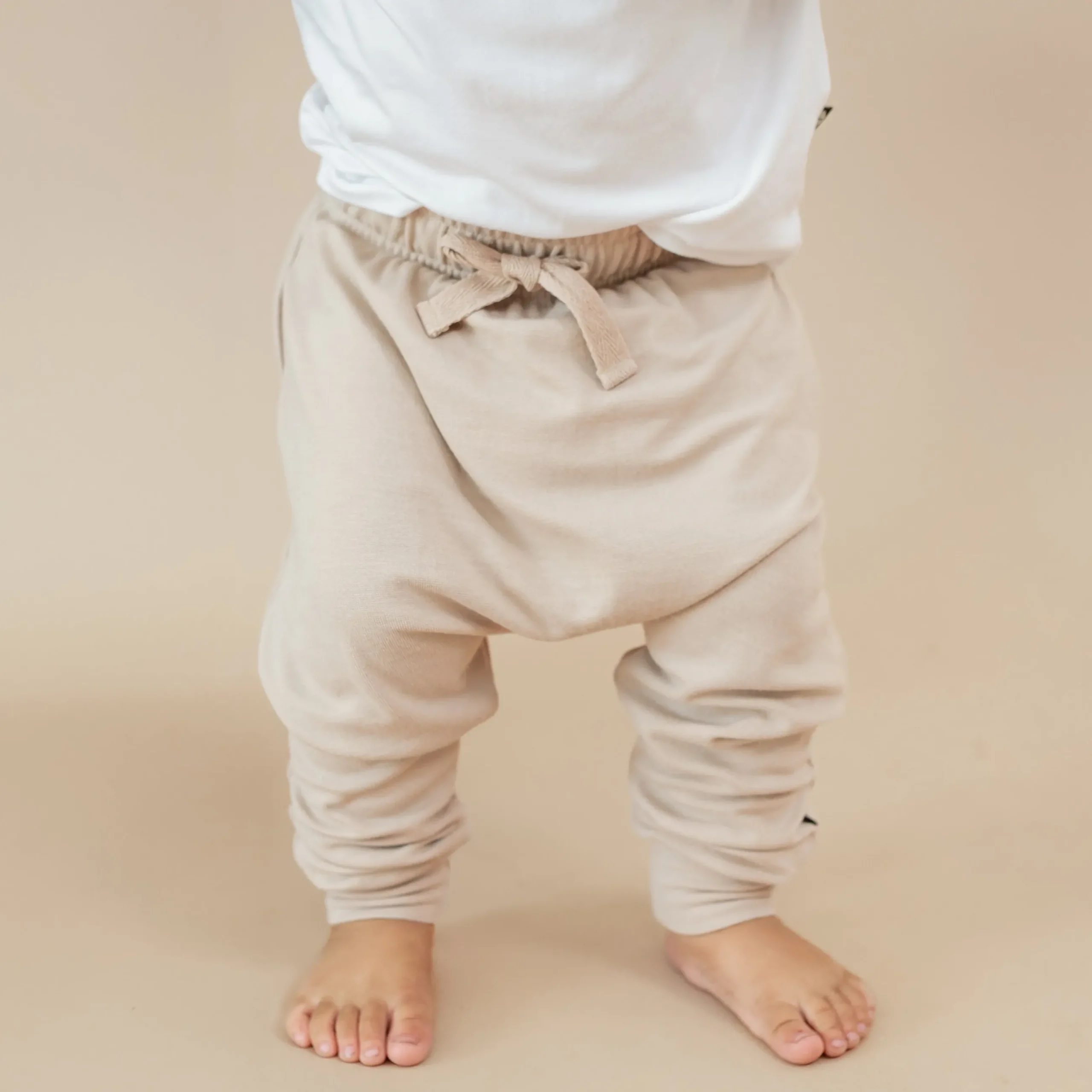 Online Kyte Baby Bamboo Jersey Harem Pants in Bisque