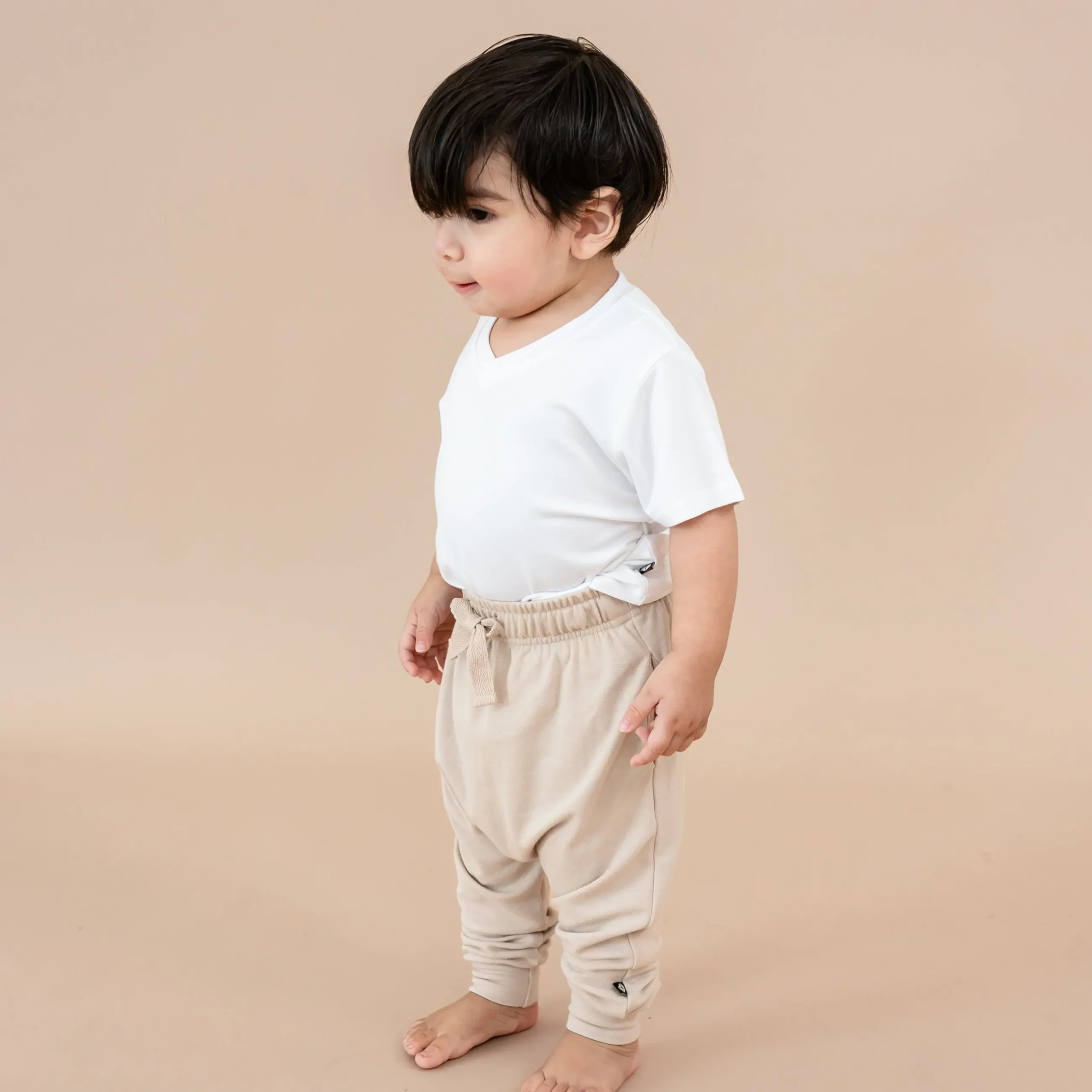 Online Kyte Baby Bamboo Jersey Harem Pants in Bisque