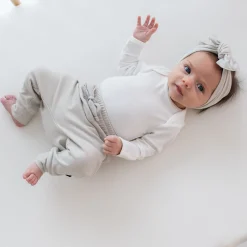 New Kyte Baby Bamboo Jersey Harem Pants in Oat