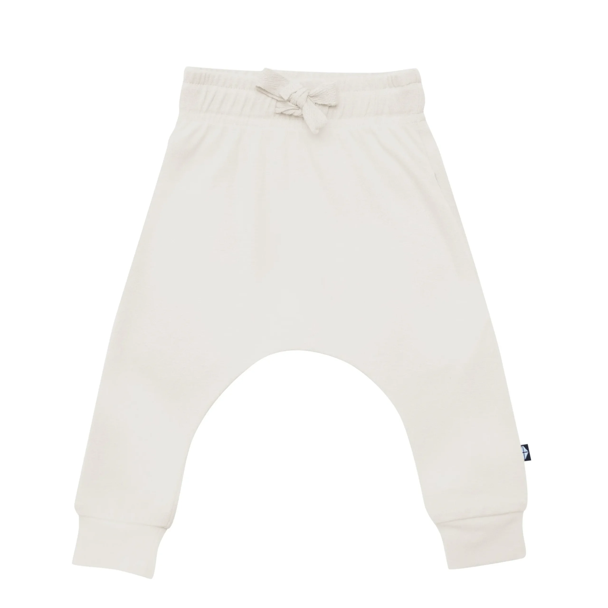New Kyte Baby Bamboo Jersey Harem Pants in Oat