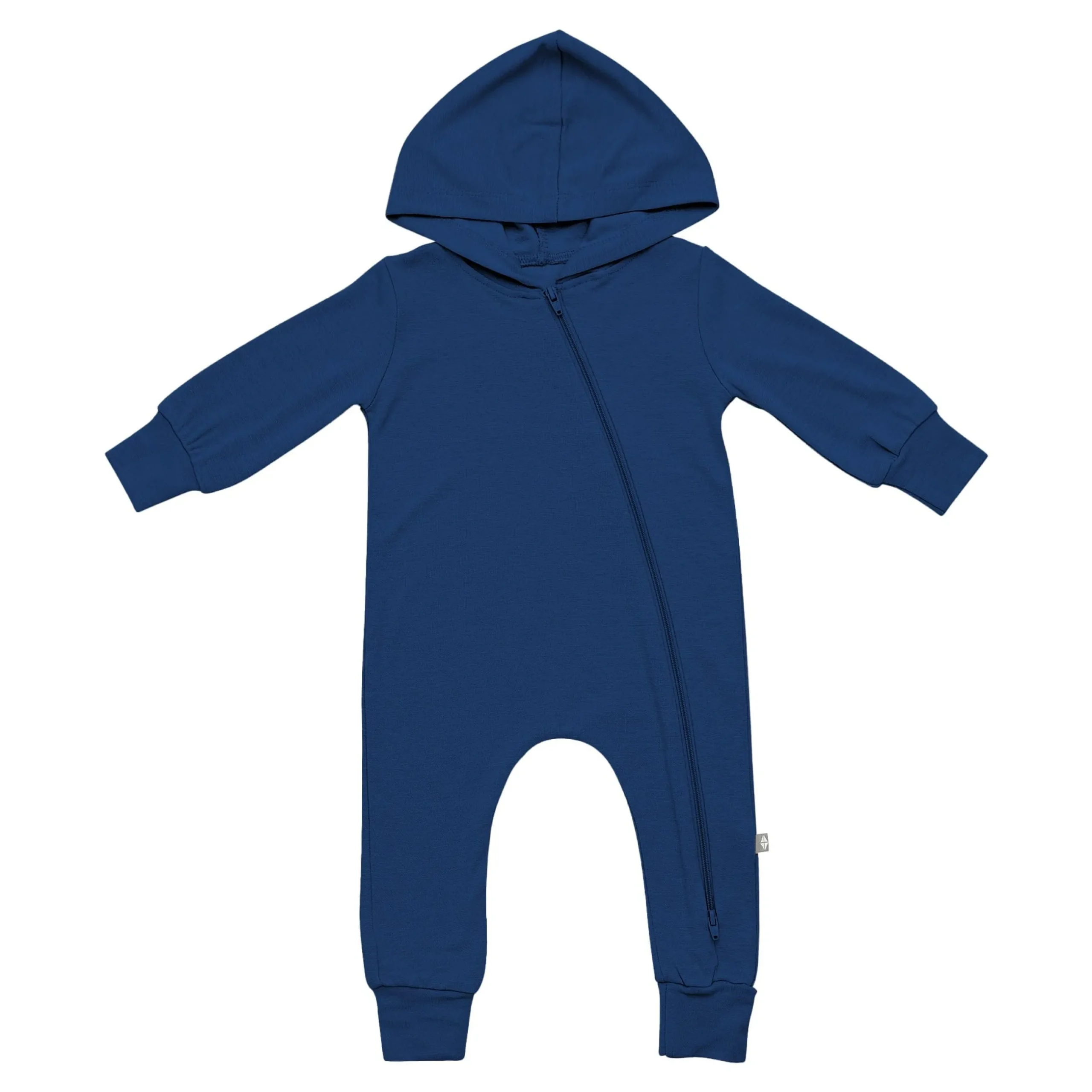 Best Kyte Baby Bamboo Jersey Hooded Zippered Romper in Tahoe