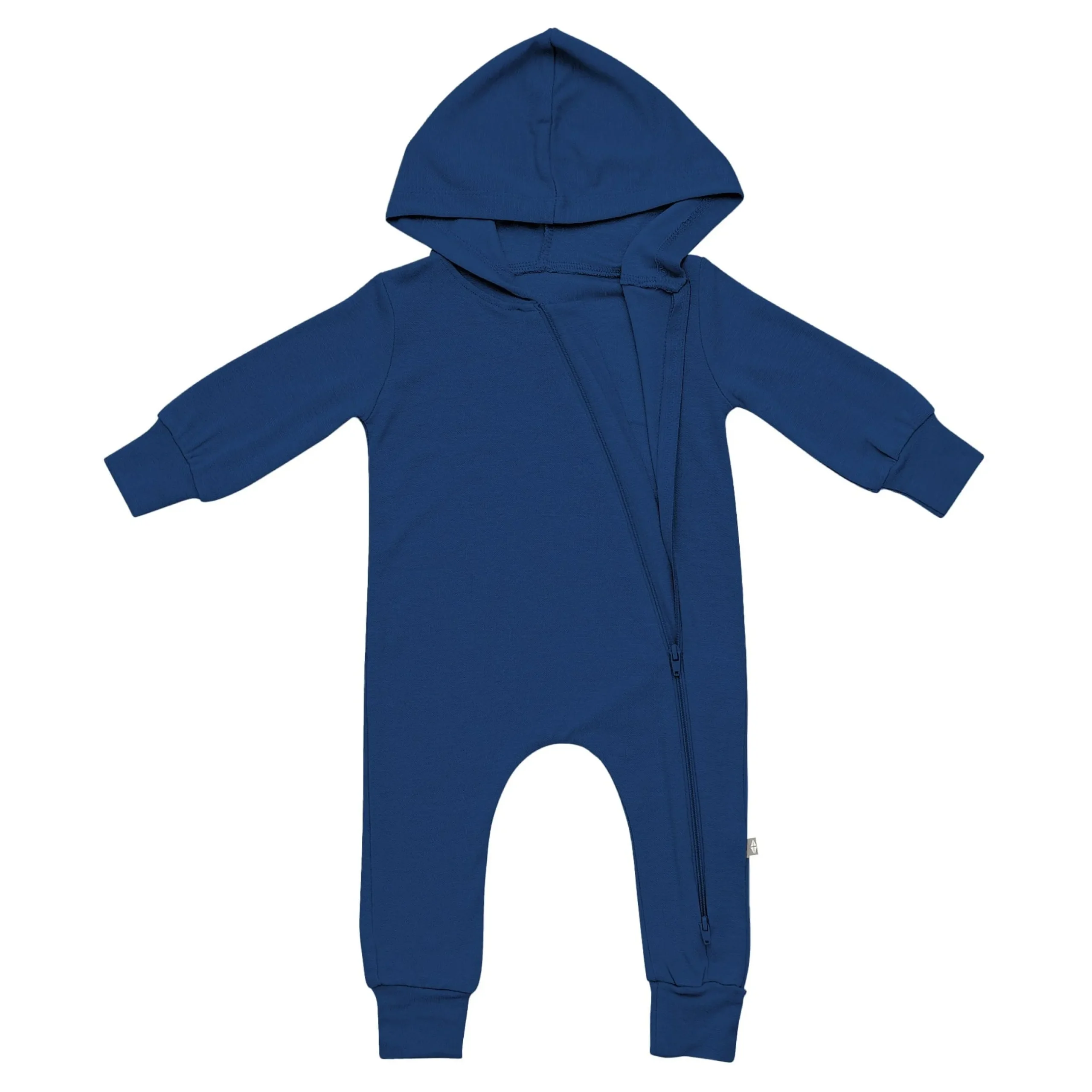 Best Kyte Baby Bamboo Jersey Hooded Zippered Romper in Tahoe