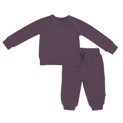 Outlet Kyte Baby Bamboo Jersey Jogger Set in Currant