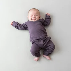 Outlet Kyte Baby Bamboo Jersey Jogger Set in Currant