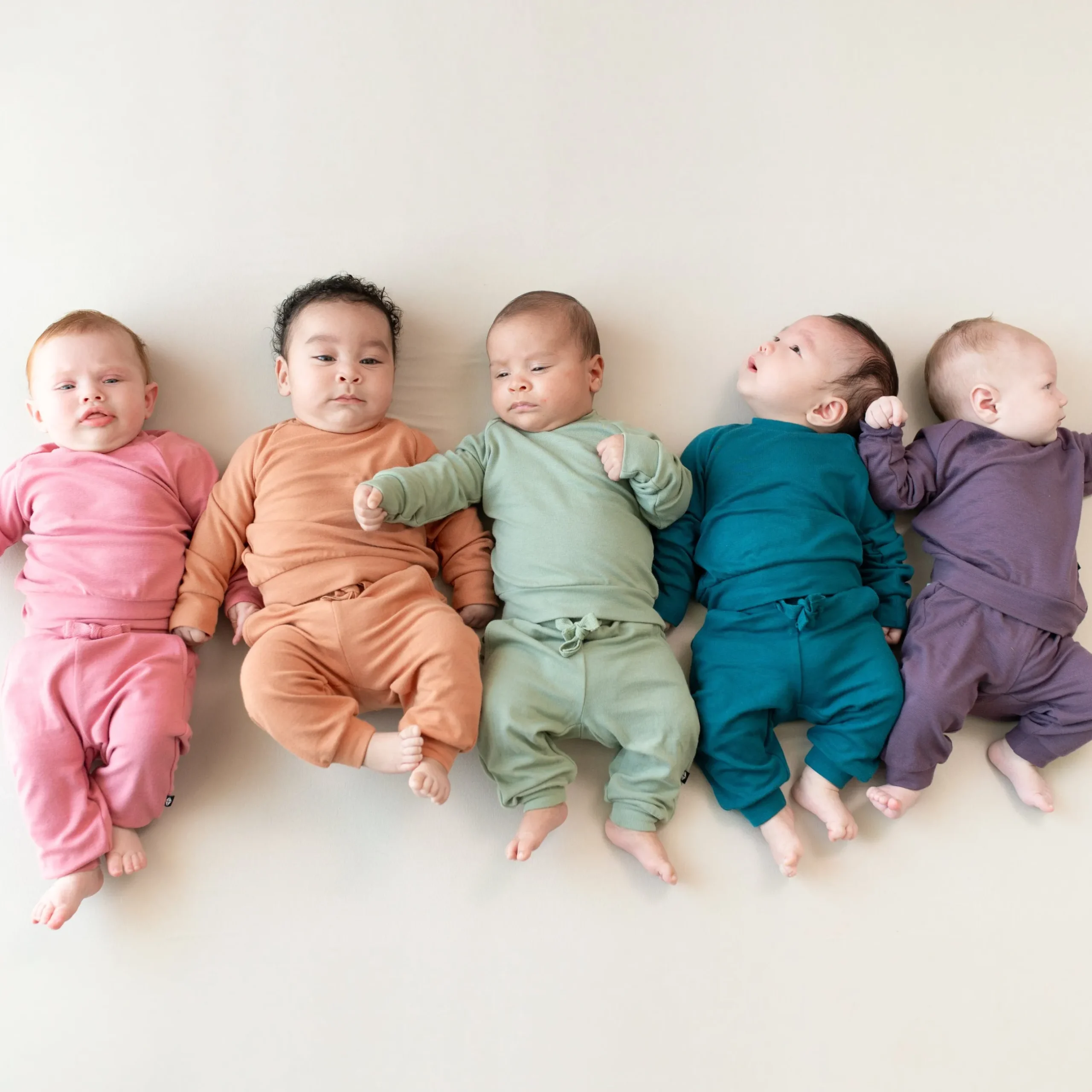 Outlet Kyte Baby Bamboo Jersey Jogger Set in Currant