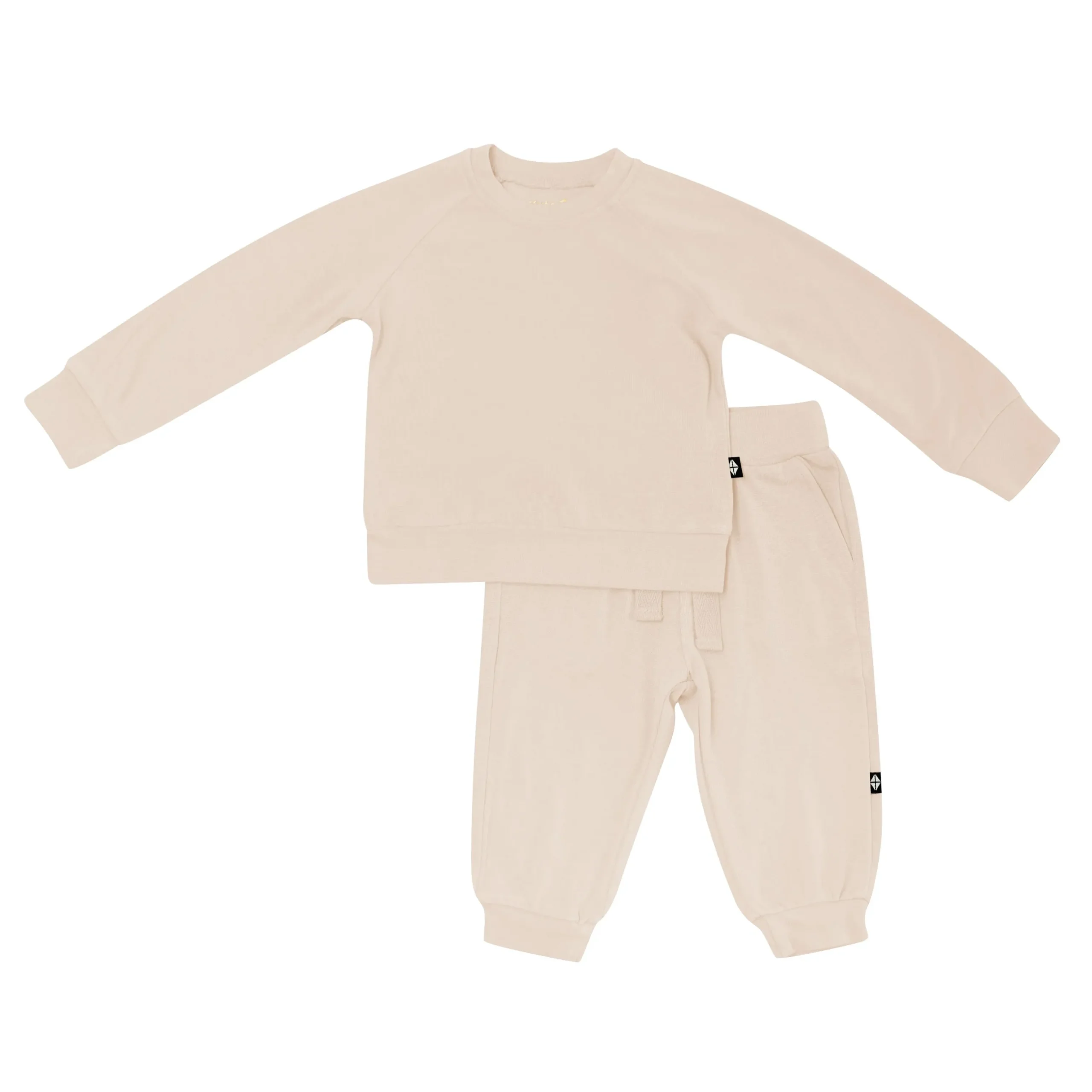 Discount Kyte Baby Bamboo Jersey Jogger Set in Bisque