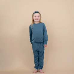 Best Kyte Baby Bamboo Jersey Jogger Set in Atlantic