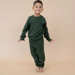 Online Kyte Baby Bamboo Jersey Jogger Set in Fir