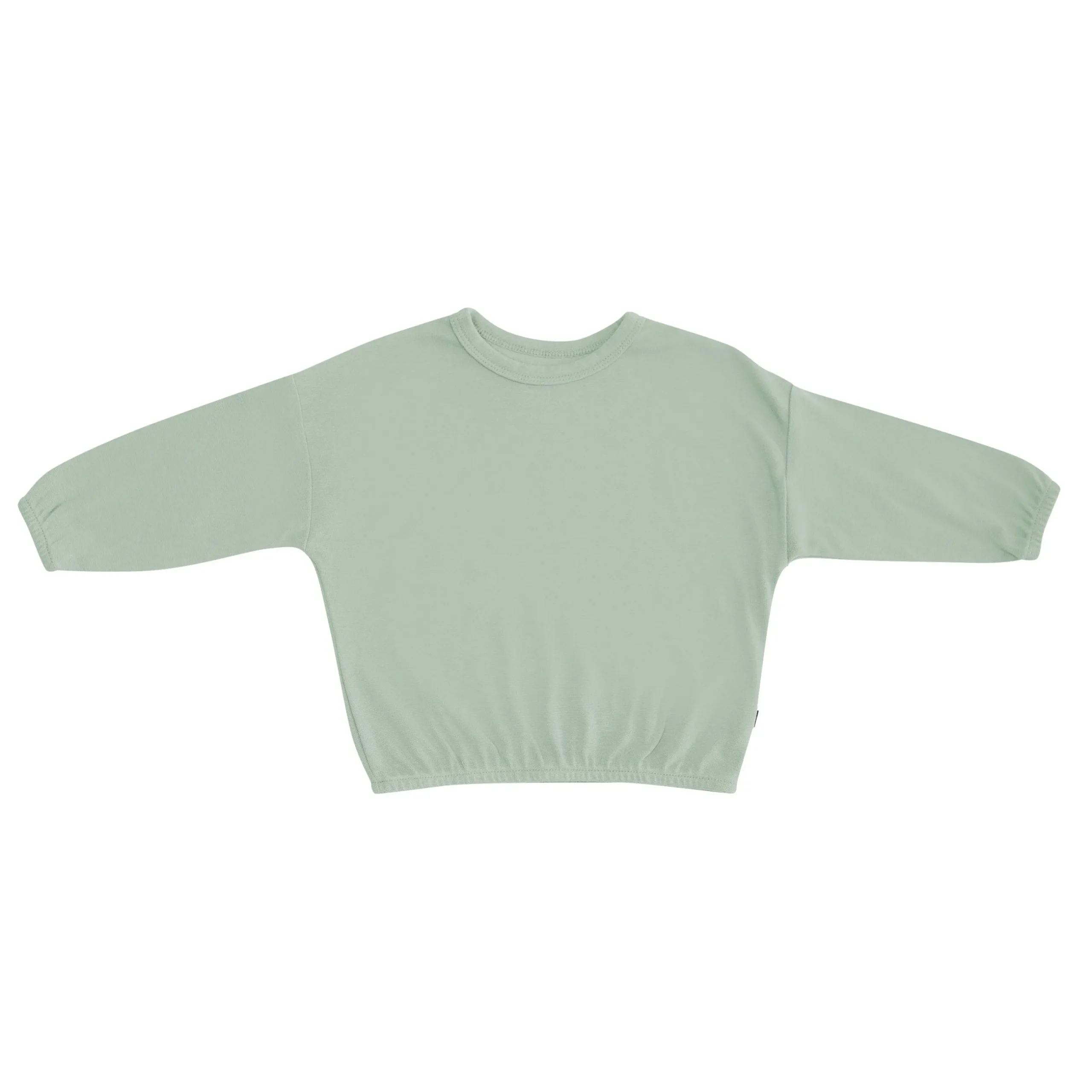 Discount Kyte Baby Bamboo Jersey Long Sleeve Drop Shoulder Top in Thyme