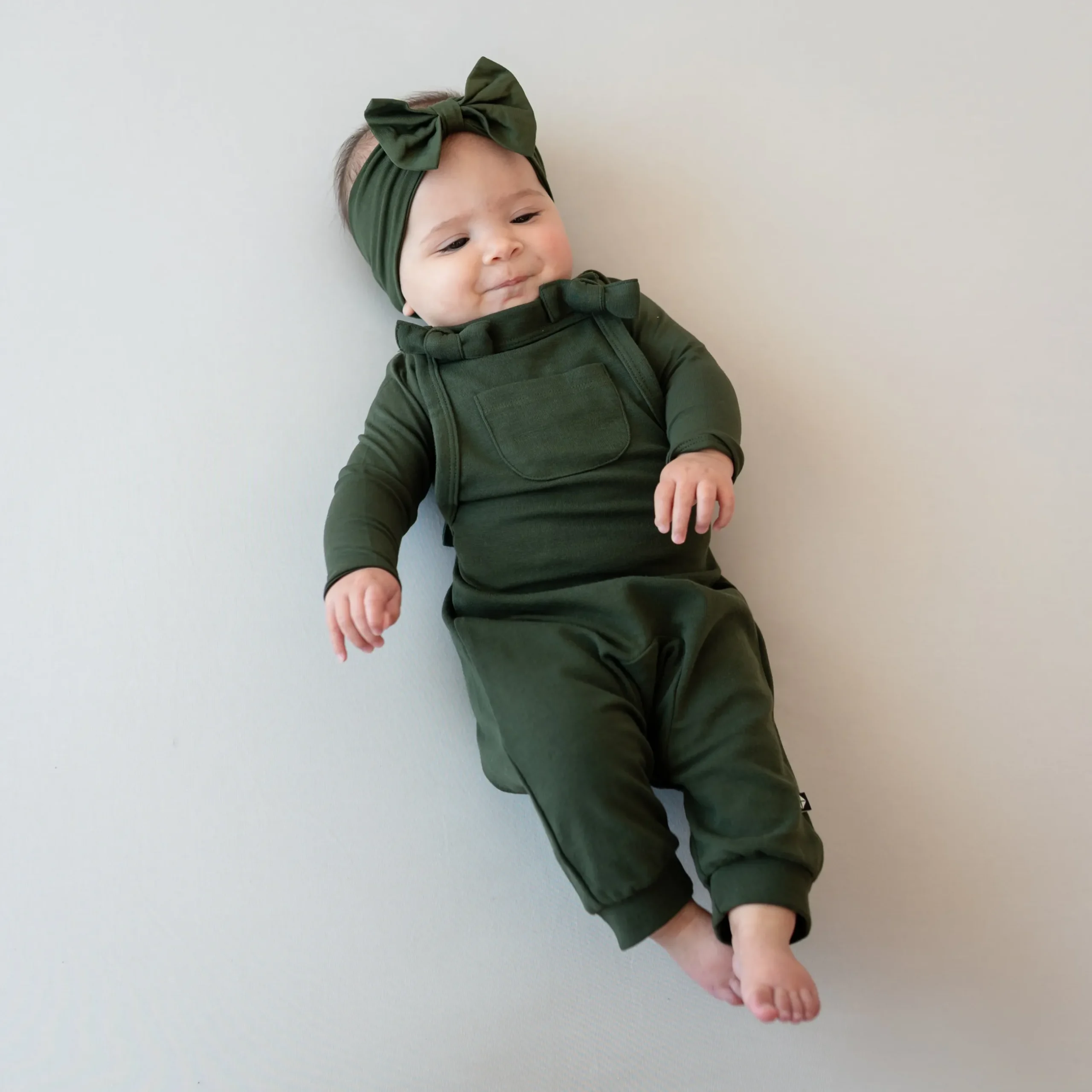 Online Kyte Baby Bamboo Jersey Overall in Fir