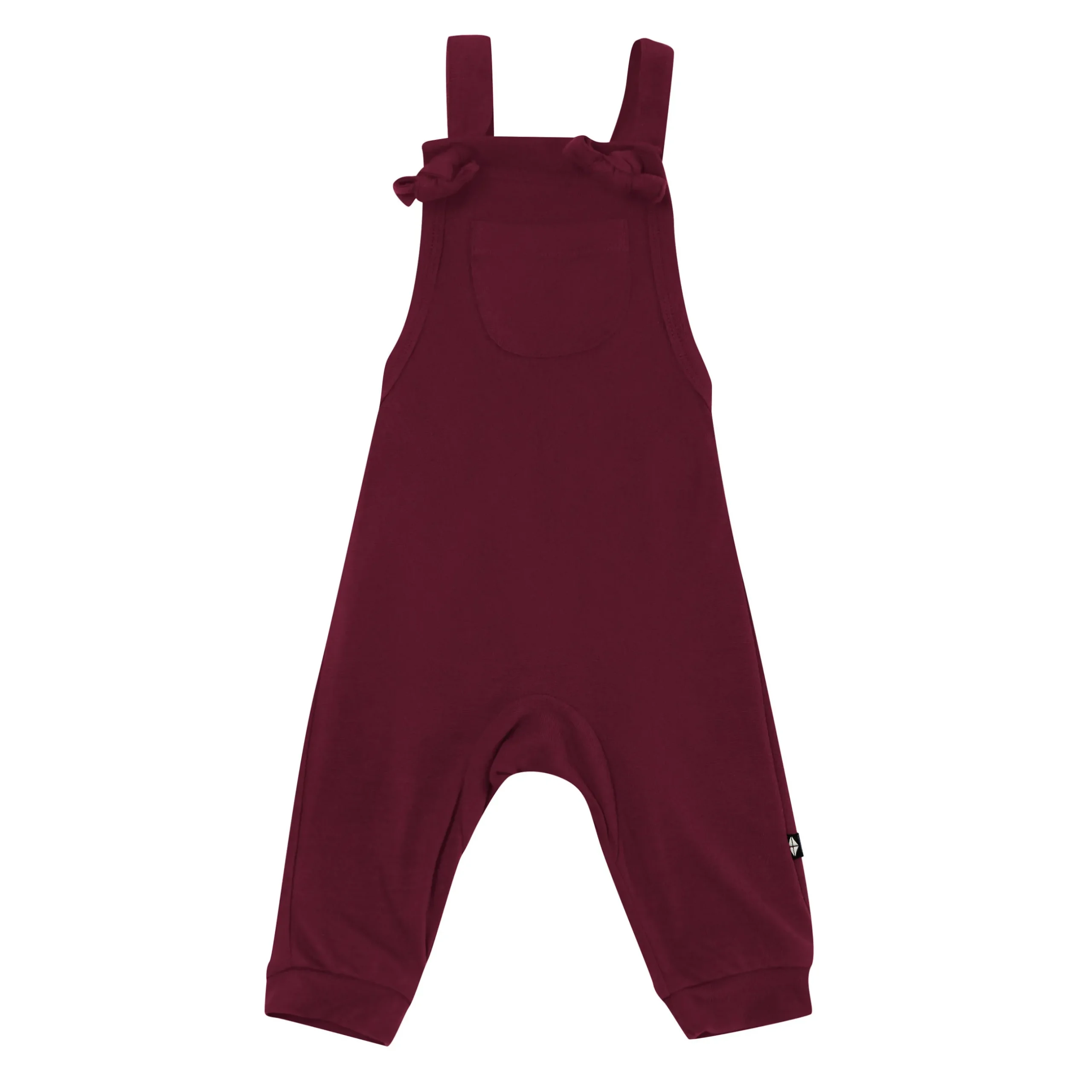 Hot Kyte Baby Bamboo Jersey Overall in Burgundy