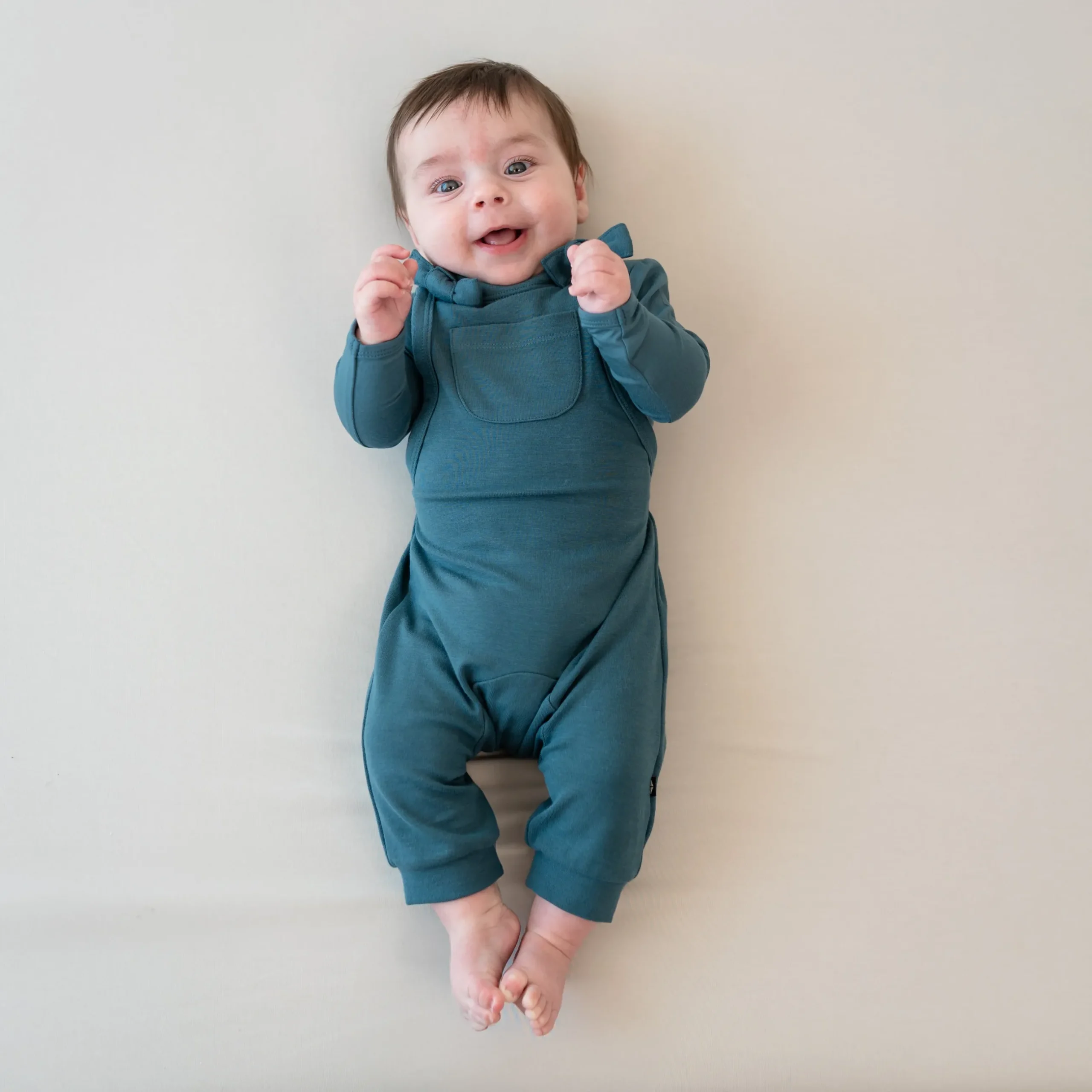 Kyte Baby Bamboo Jersey Overall in Atlantic