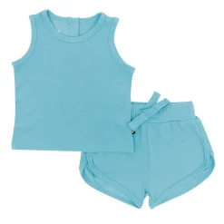 Best Kyte Baby Bamboo Jersey Tank Jogger Set in Makai