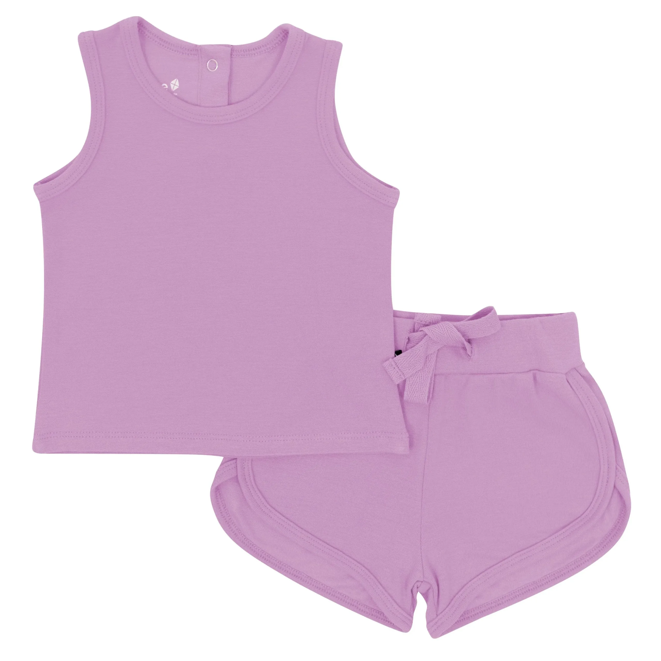 Outlet Kyte Baby Bamboo Jersey Tank Jogger Set in Poi