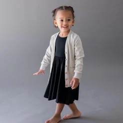Online Kyte Baby Bamboo Jersey Toddler Cardigan in Oat