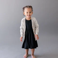 Online Kyte Baby Bamboo Jersey Toddler Cardigan in Oat