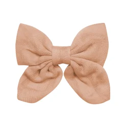 Best Kyte Baby Bamboo Muslin Alligator Clip Bow in Fawn