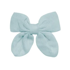 Hot Kyte Baby Bamboo Muslin Alligator Clip Bow in Mist