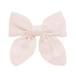 Clearance Kyte Baby Bamboo Muslin Alligator Clip Bow in Blush