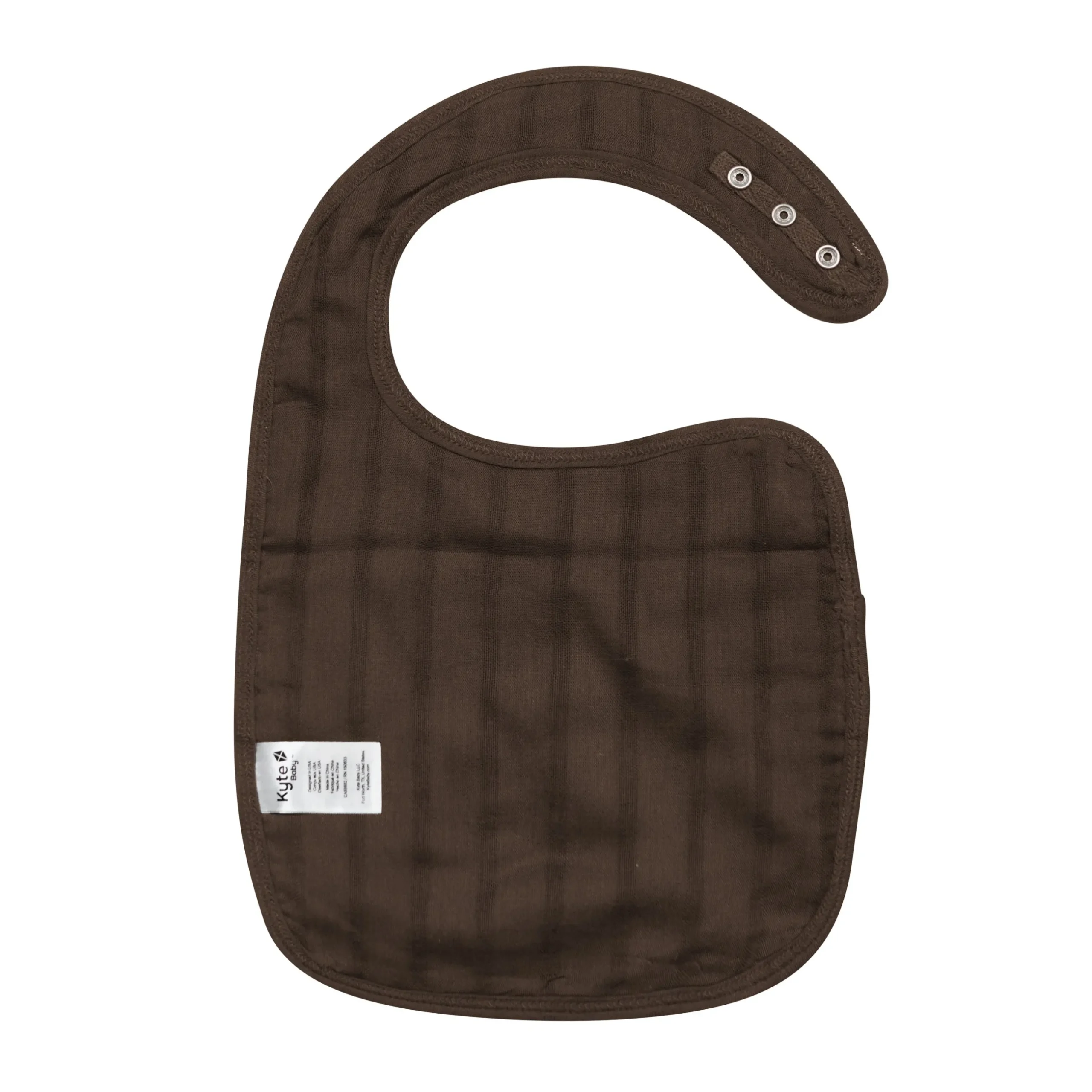 Best Kyte Baby Bamboo Muslin Bib in Espresso