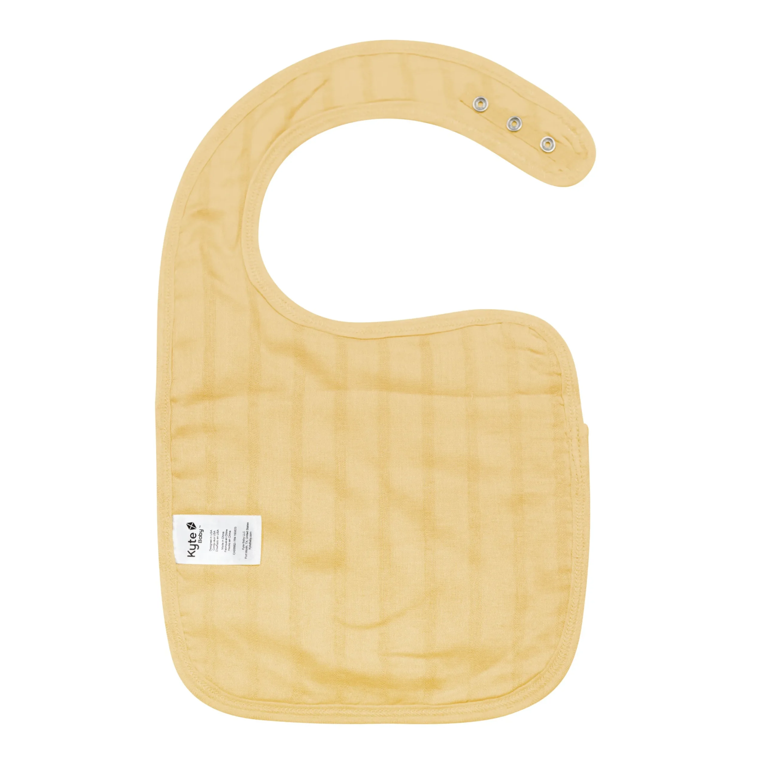 New Kyte Baby Bamboo Muslin Bib in Sandcastle