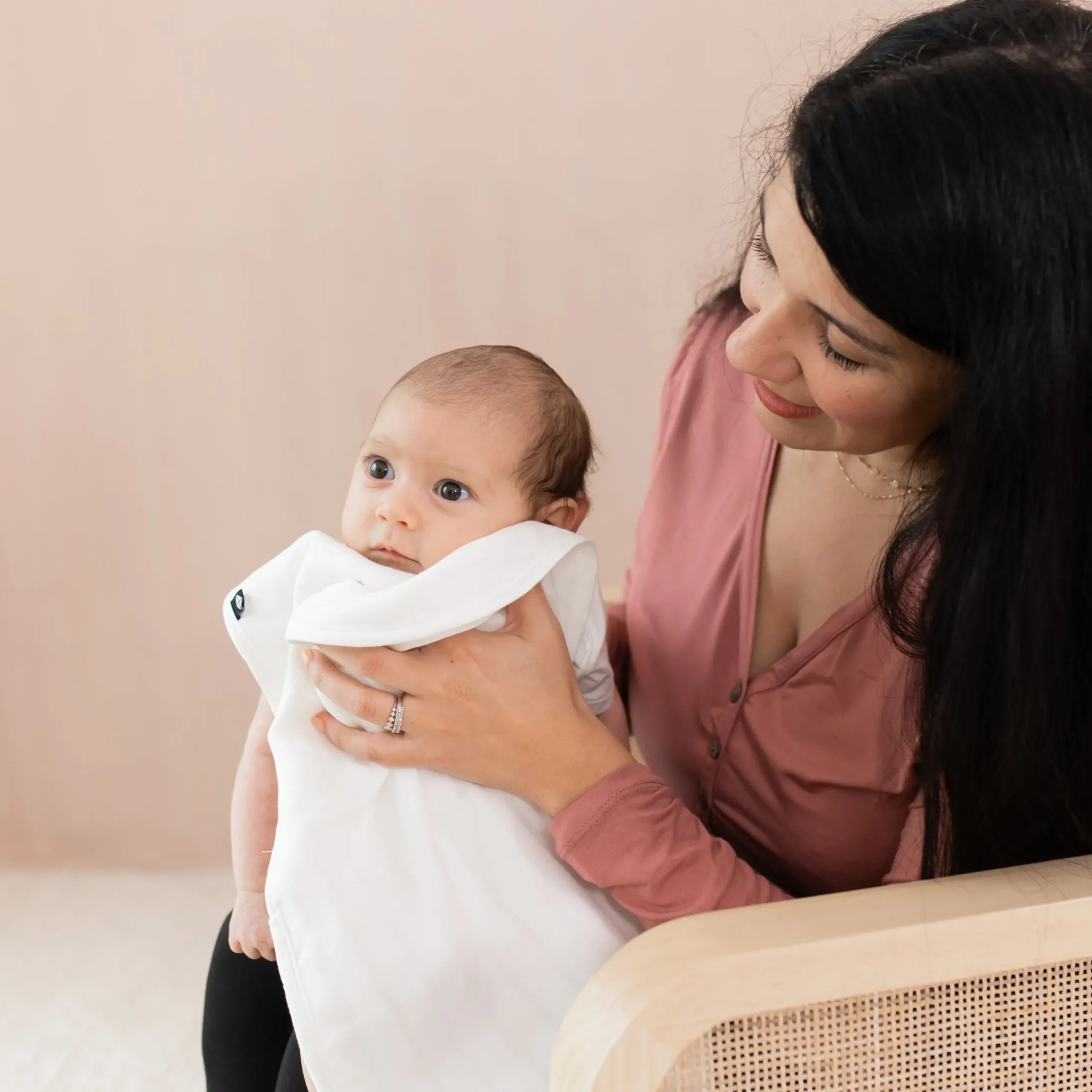 Hot Kyte Baby Bamboo Muslin Burp Cloth in Cloud