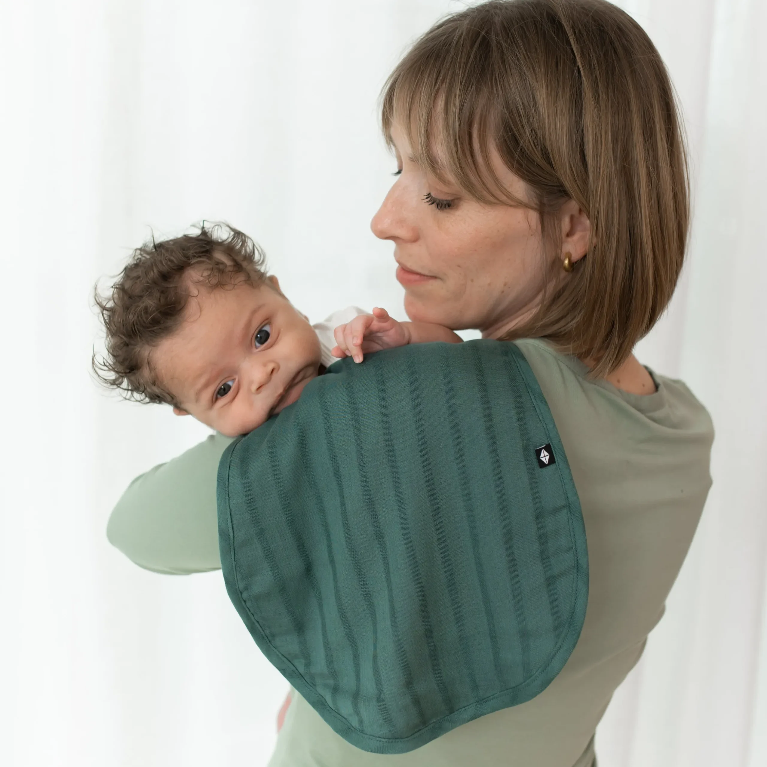 Online Kyte Baby Bamboo Muslin Burp Cloth in Pine