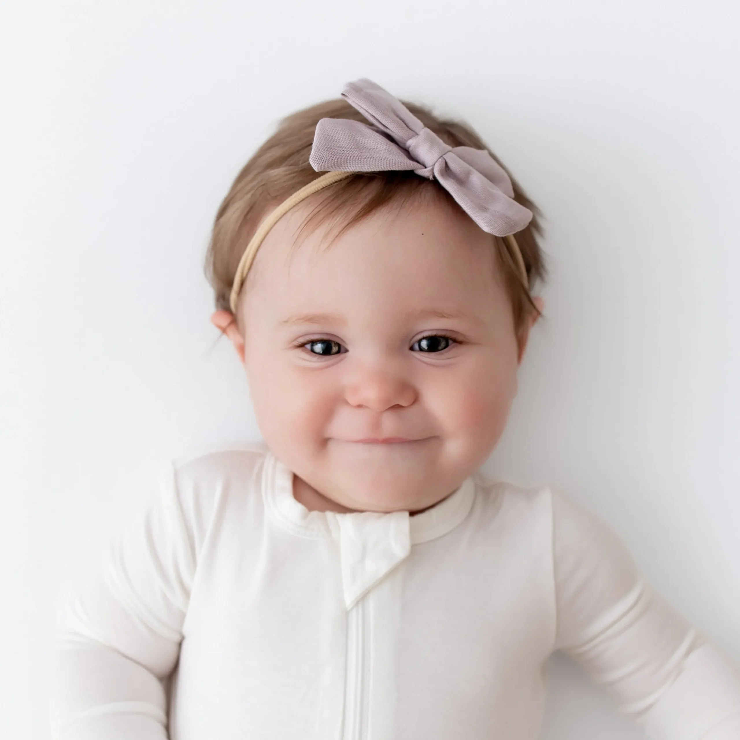 Kyte Baby Bamboo Muslin Medium Bow in Wisteria
