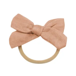Sale Kyte Baby Bamboo Muslin Medium Bow in Fawn