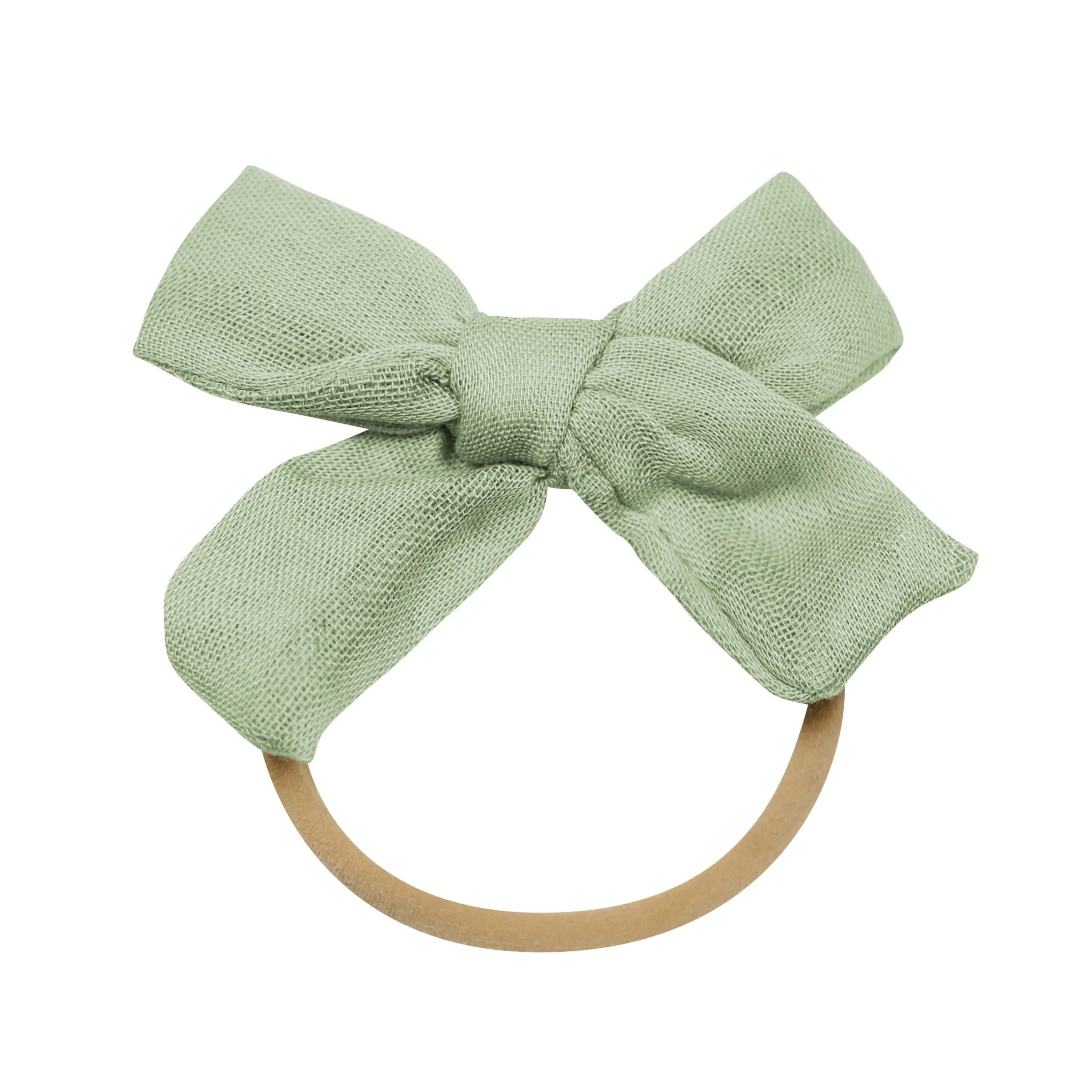 Clearance Kyte Baby Bamboo Muslin Medium Bow in Jojoba