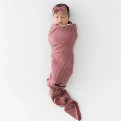 Online Kyte Baby Bamboo Muslin Swaddle Blanket in Dusty Rose