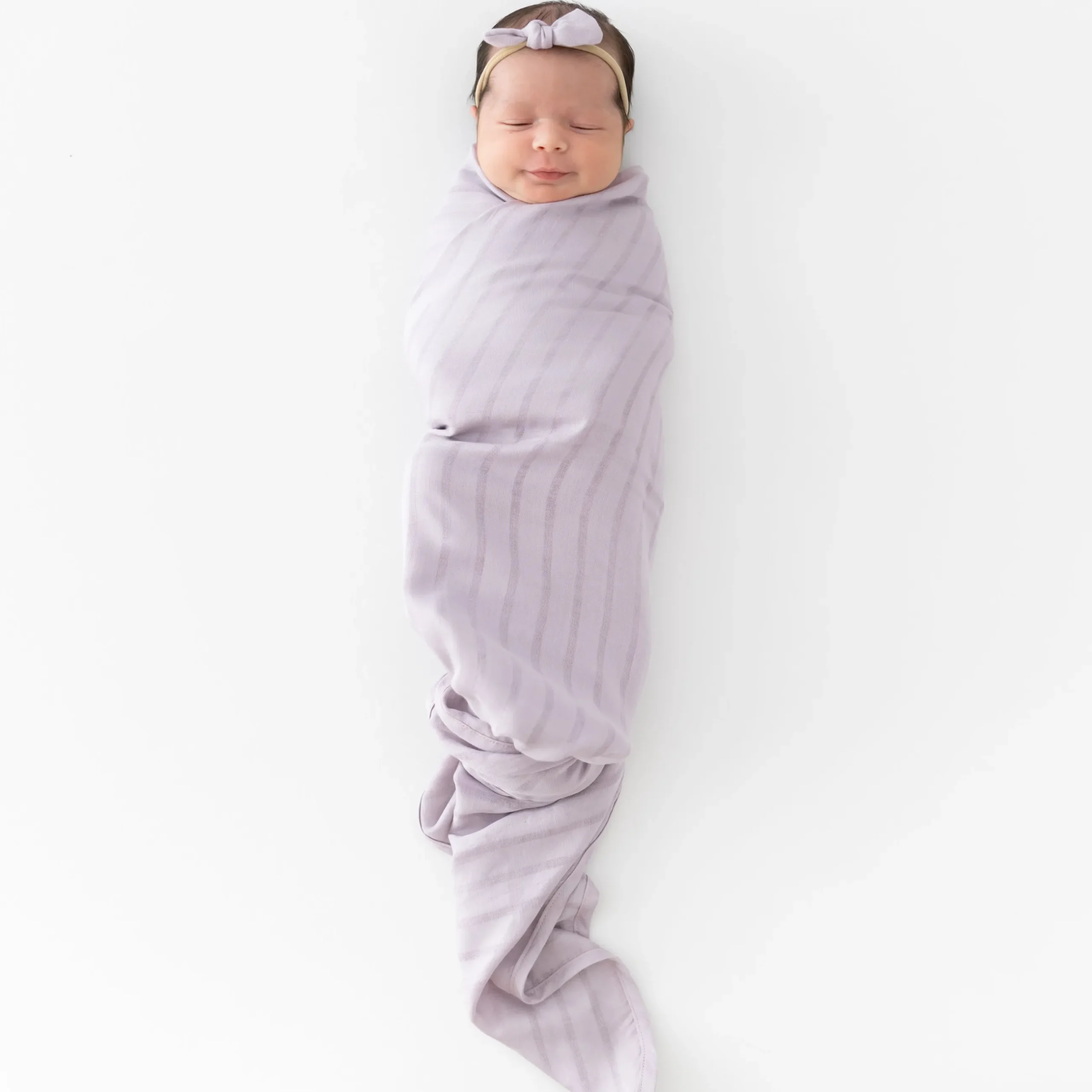 New Kyte Baby Bamboo Muslin Swaddle Blanket in Wisteria