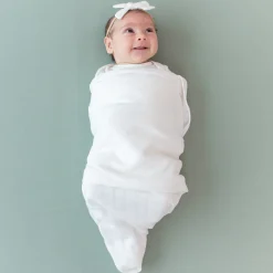 Clearance Kyte Baby Bamboo Muslin Swaddle Blanket in Cloud