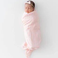 Clearance Kyte Baby Bamboo Muslin Swaddle Blanket in Ballet